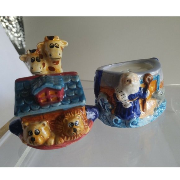 Noahs Ark stackable Salt and Pepper Shaker Set by Hometrends - Picture 5 of 7
